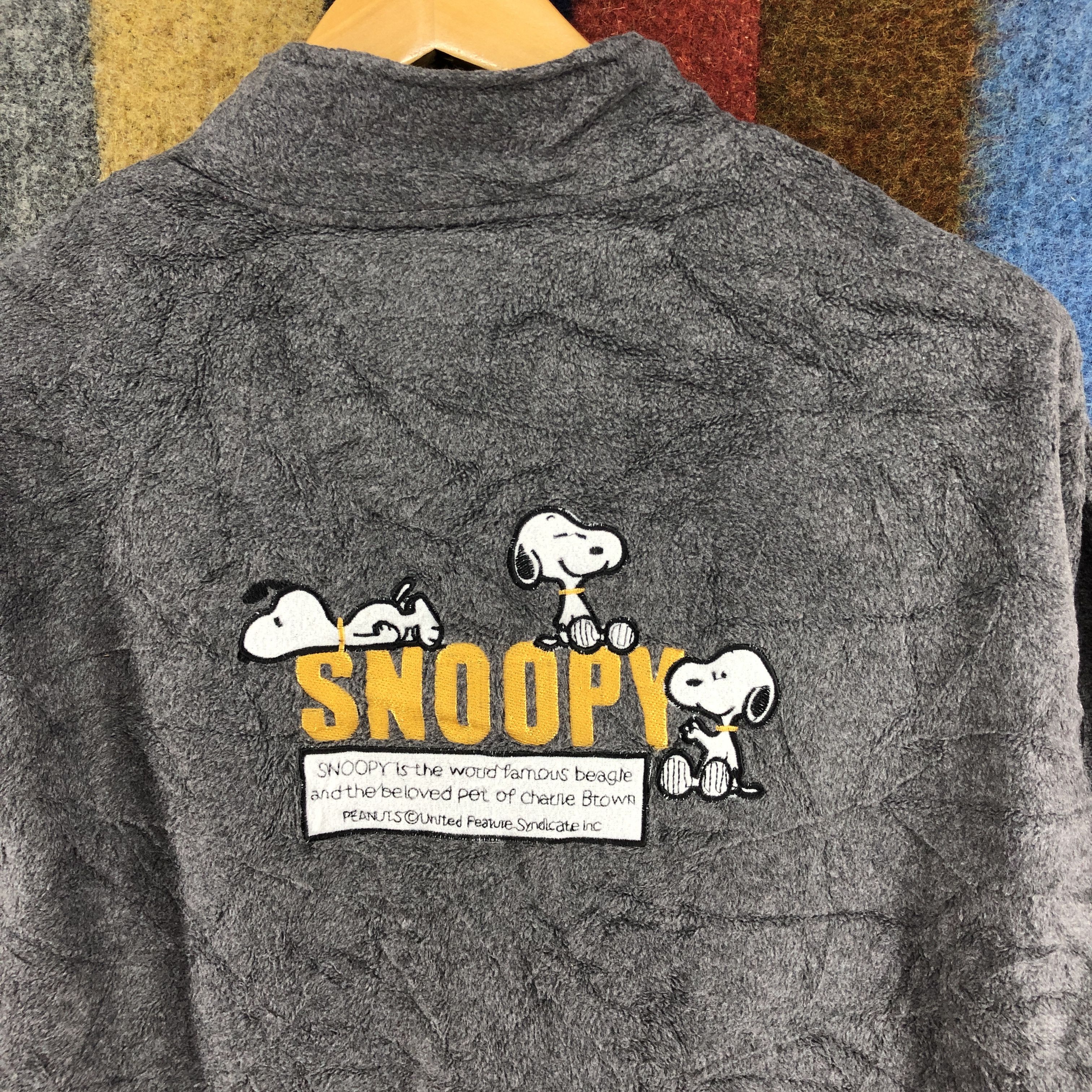 Peanuts PEANUTS SNOOPY Turtle Neck Zipper Fleece #022/B Size US M / EU 48-50 / 2 - 2 Thumbnail
