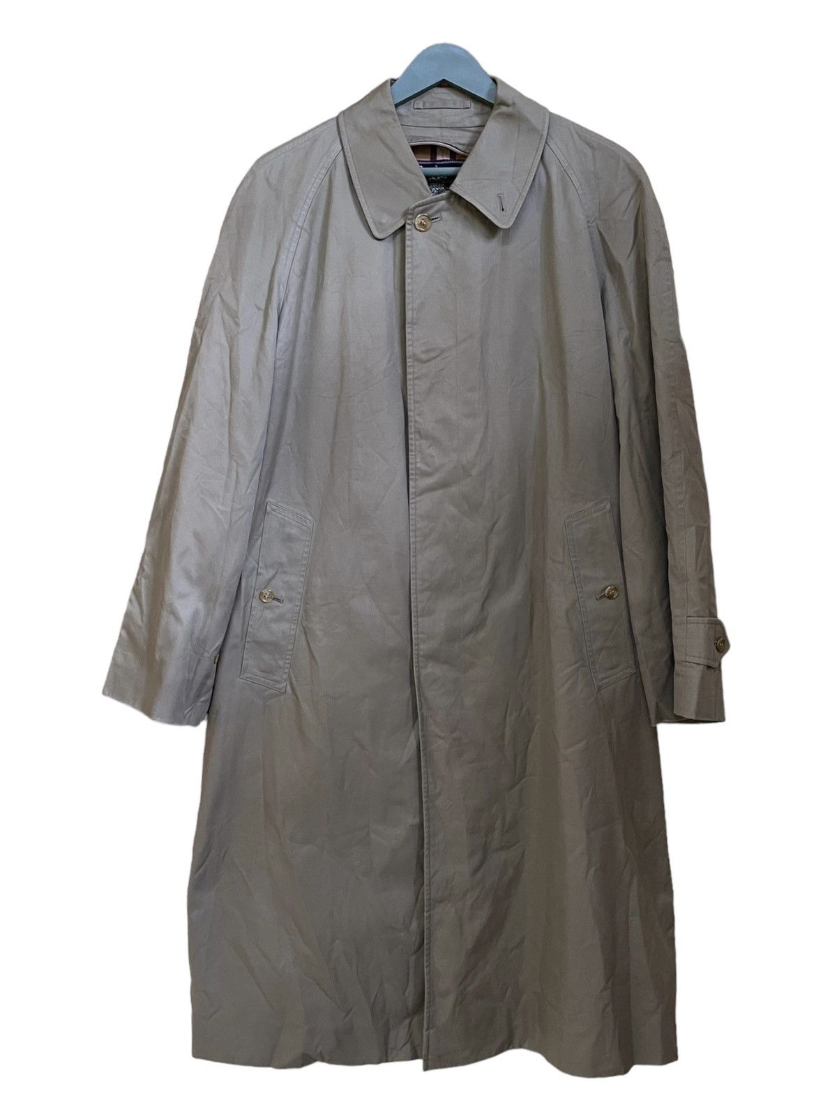Burberrys Plaid Lining Long Trench Coat