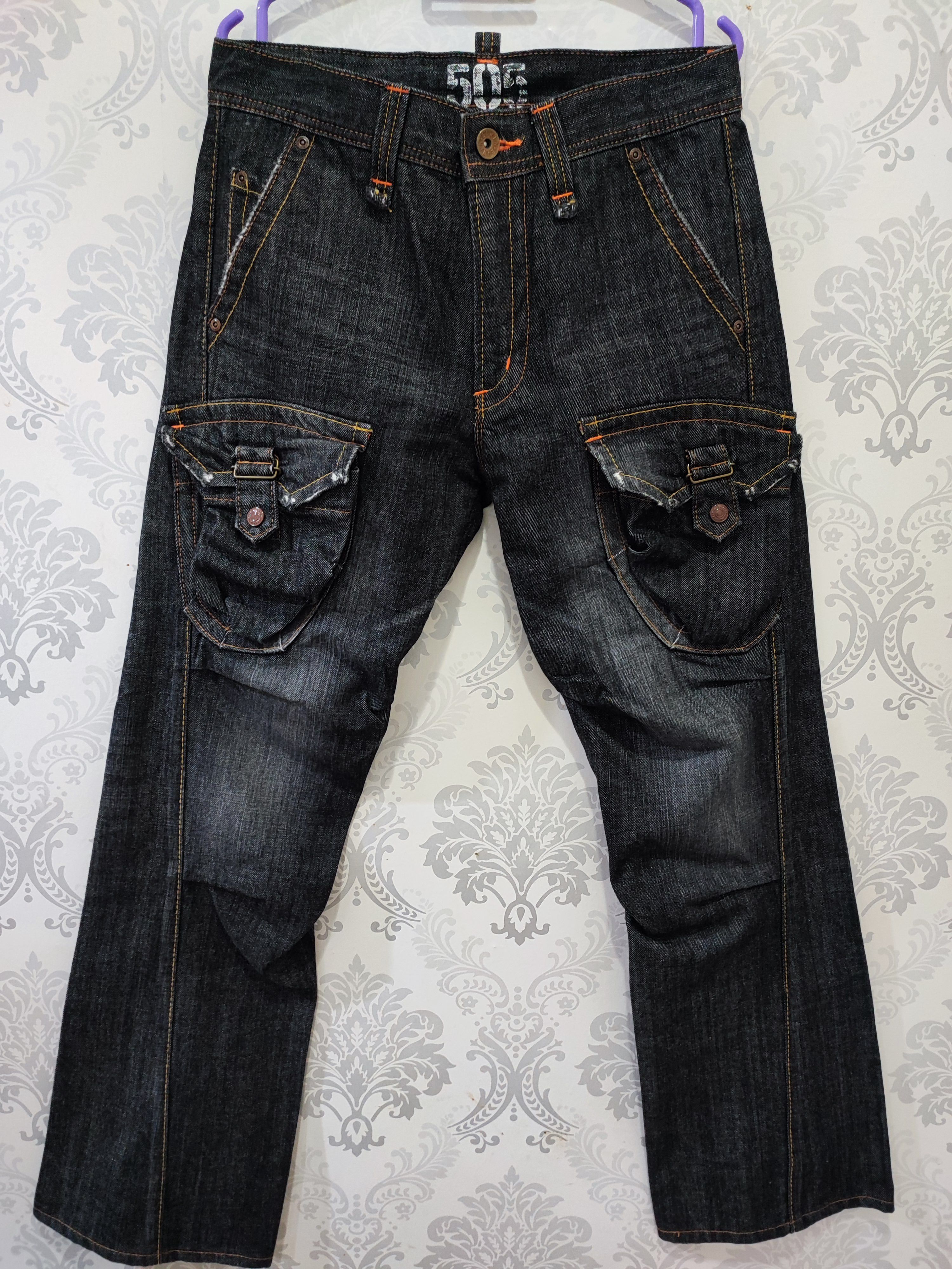 Japanese Brand Rare Design!! Edwin Multipocket Bootcut/Flare Jeans Size US 32 / EU 48 - 2 Thumbnail