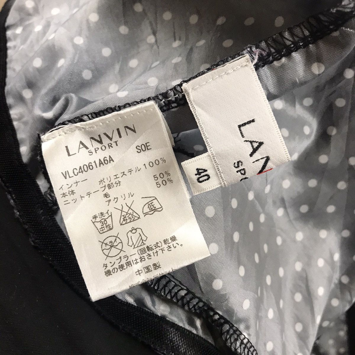 Lanvin Vintage Lanvin Sport Polkadot Light Jacket Size US M / EU 48-50 / 2 - 10 Thumbnail