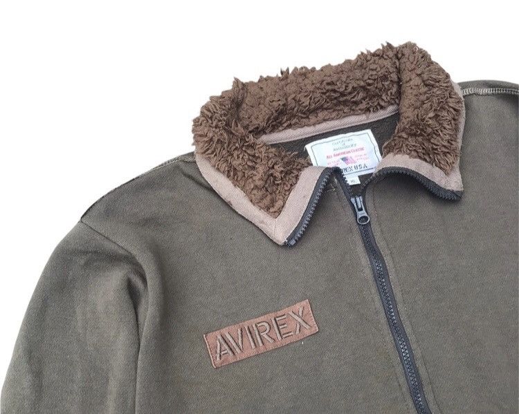 Avirex Vintage Avirex Air Force Neck Fleece Jacket Size US XL / EU 56 / 4 - 3 Thumbnail