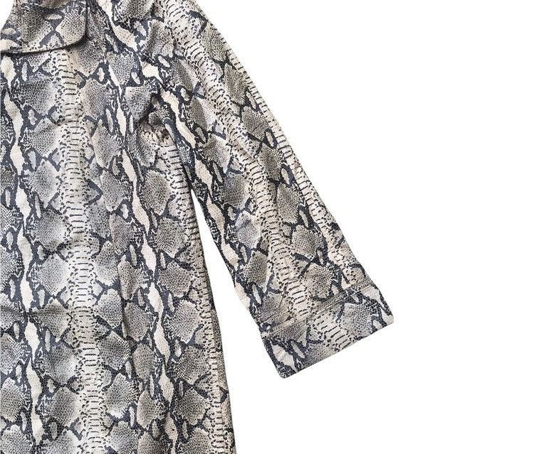 Designer × Japanese Brand Vintage Jane Fairy White Pyton Snakeskin Long Coat Jacket Size US M / EU 48-50 / 2 - 3 Thumbnail