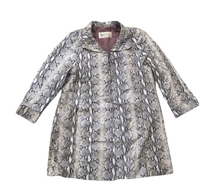 Designer × Japanese Brand Vintage Jane Fairy White Pyton Snakeskin Long Coat Jacket Size US M / EU 48-50 / 2 - 1 Thumbnail