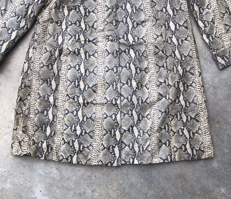 Designer × Japanese Brand Vintage Jane Fairy White Pyton Snakeskin Long Coat Jacket Size US M / EU 48-50 / 2 - 6 Thumbnail
