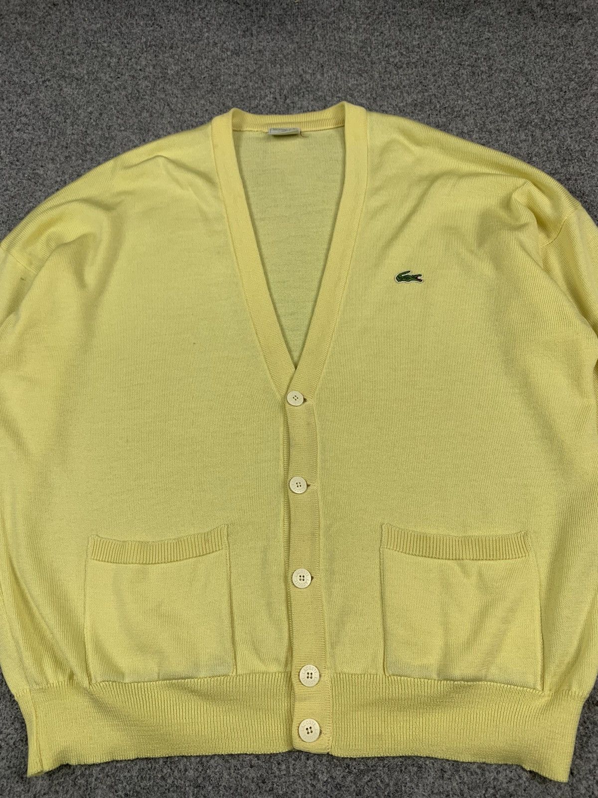 Lacoste Vintage Lacoste wool cardigan Size US XL / EU 56 / 4 - 3 Thumbnail