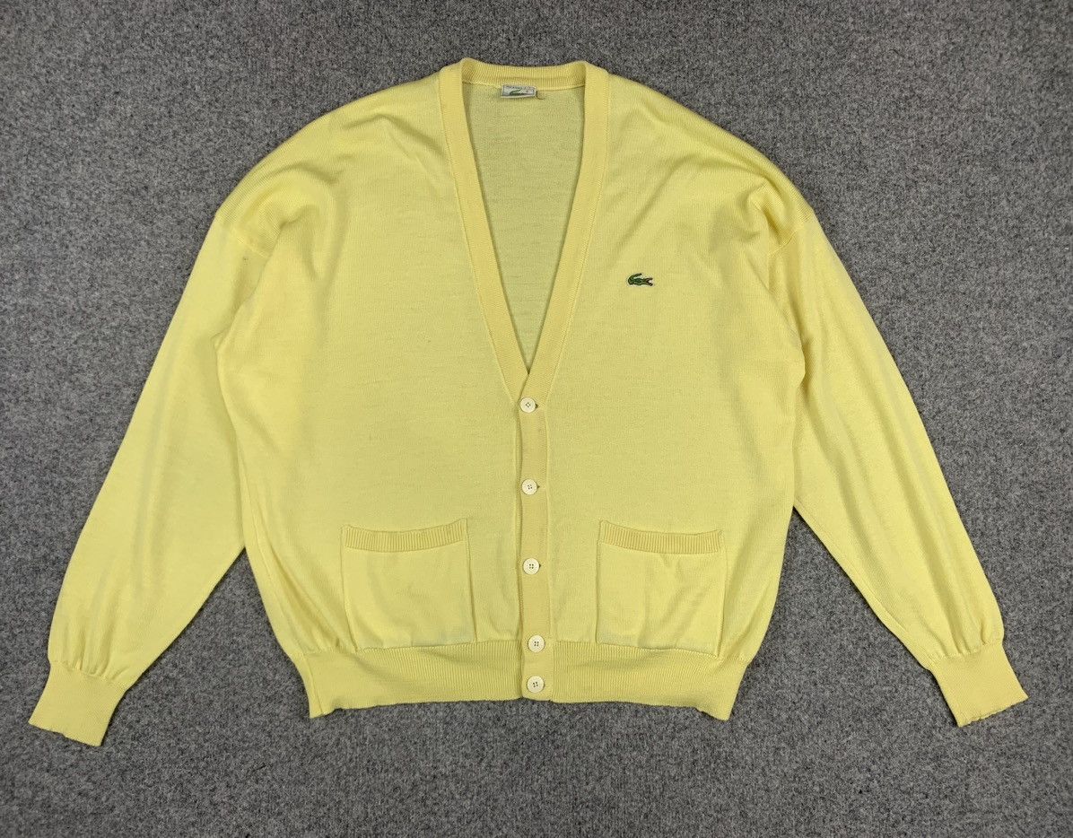 Lacoste Vintage Lacoste wool cardigan Size US XL / EU 56 / 4 - 2 Thumbnail