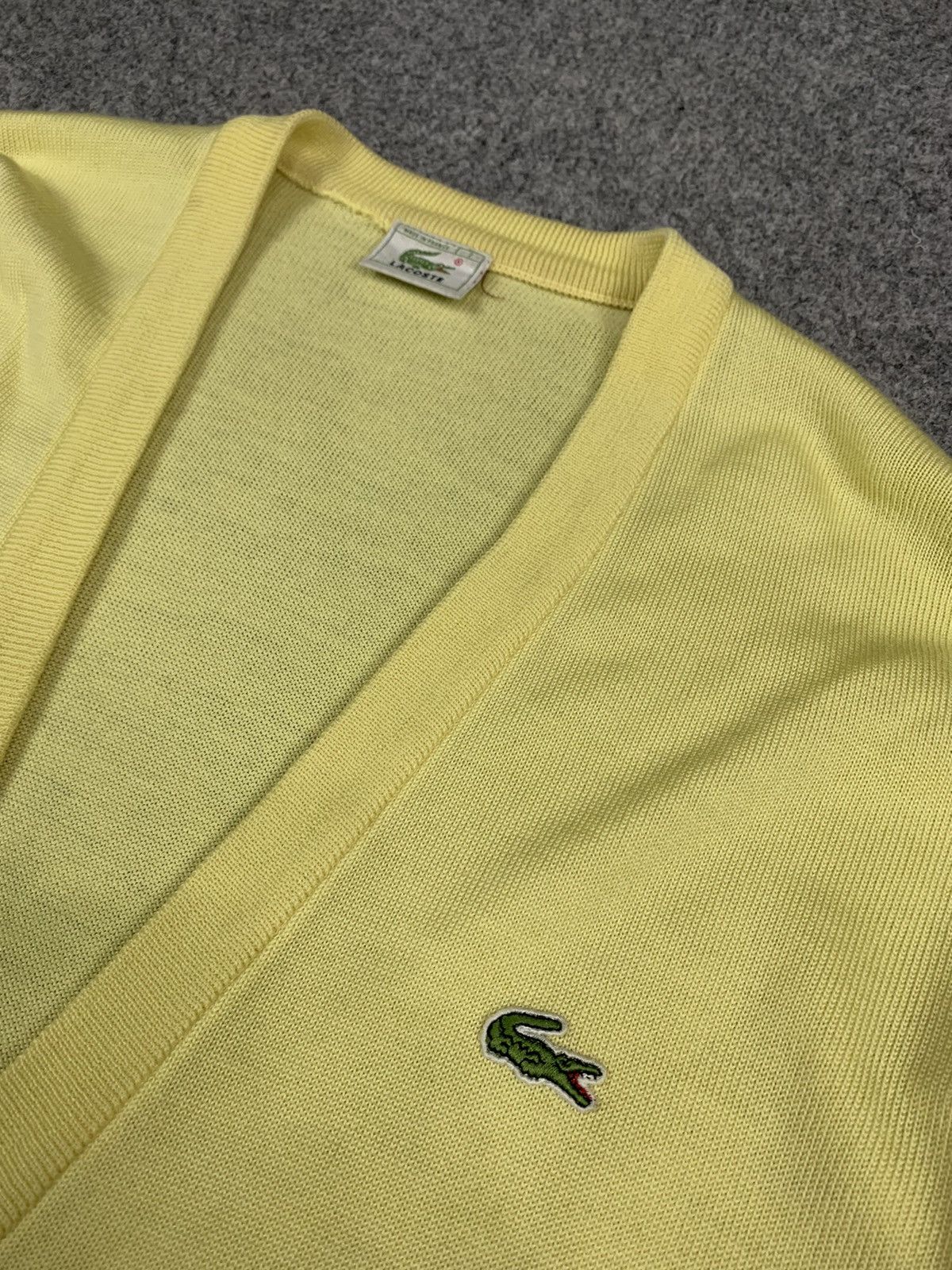 Lacoste Vintage Lacoste wool cardigan Size US XL / EU 56 / 4 - 4 Thumbnail