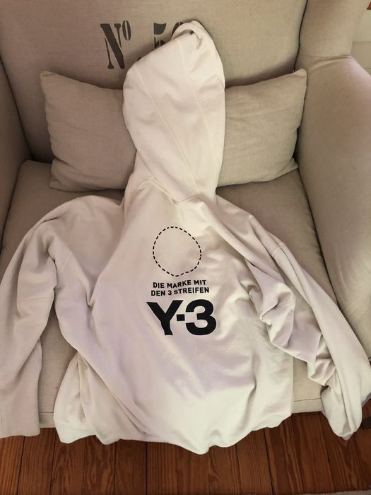 Y3 stacked logo store hoodie