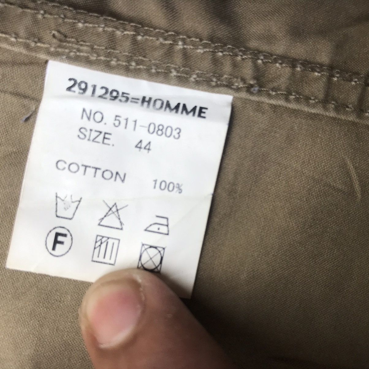 Japanese Brand Vintage 291295 Homme x Outsider Jacket Size US M / EU 48-50 / 2 - 7 Thumbnail