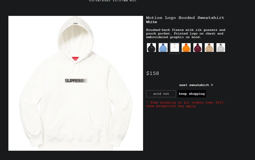 Supreme Motion Logo Hoodie WHITE FREE AND FAST SHIPPING!   Grailed