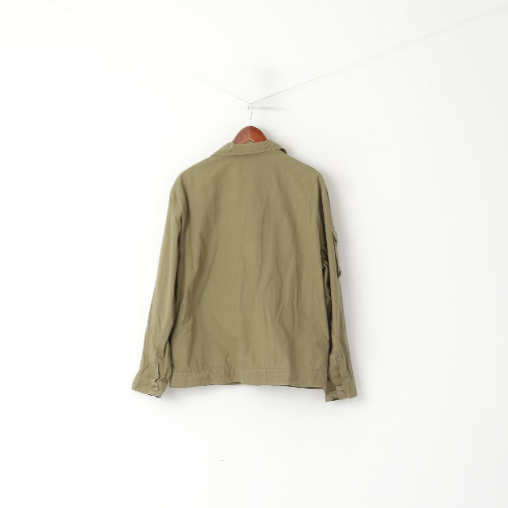 Puma Puma Men M Jacket Khaki Cotton Lightweight Military 5846 Size US M / EU 48-50 / 2 - 8 Thumbnail