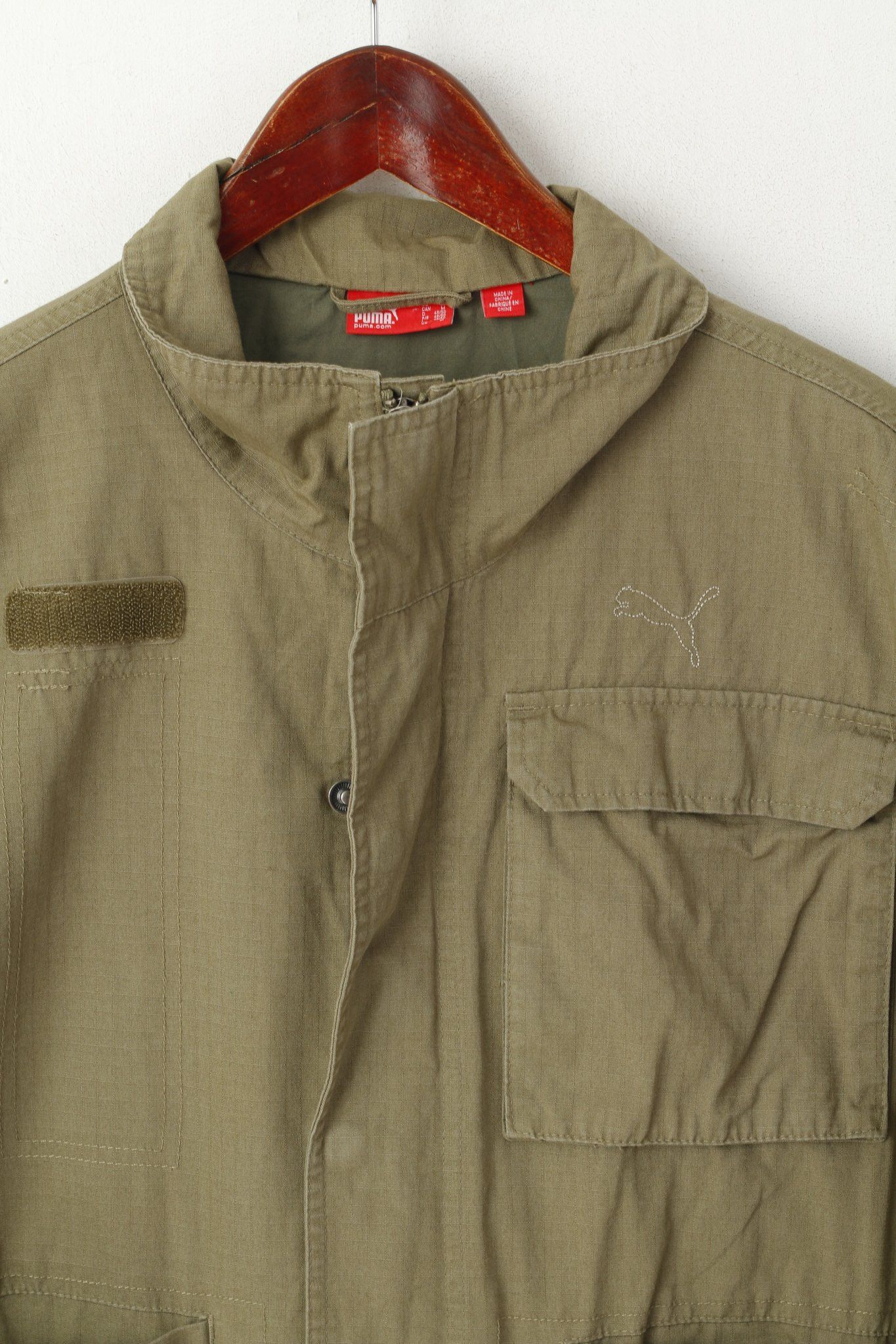 Puma Puma Men M Jacket Khaki Cotton Lightweight Military 5846 Size US M / EU 48-50 / 2 - 3 Thumbnail