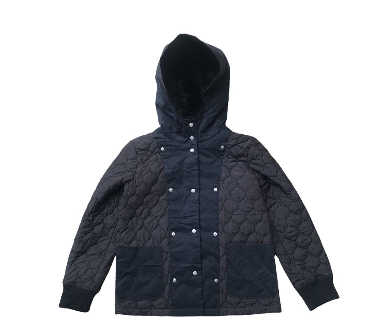 Japanese Brand × Vintage Vintage Kaon Hybrid Quilted Fur Hooded Jacket Size US S / EU 44-46 / 1 - 1 Thumbnail
