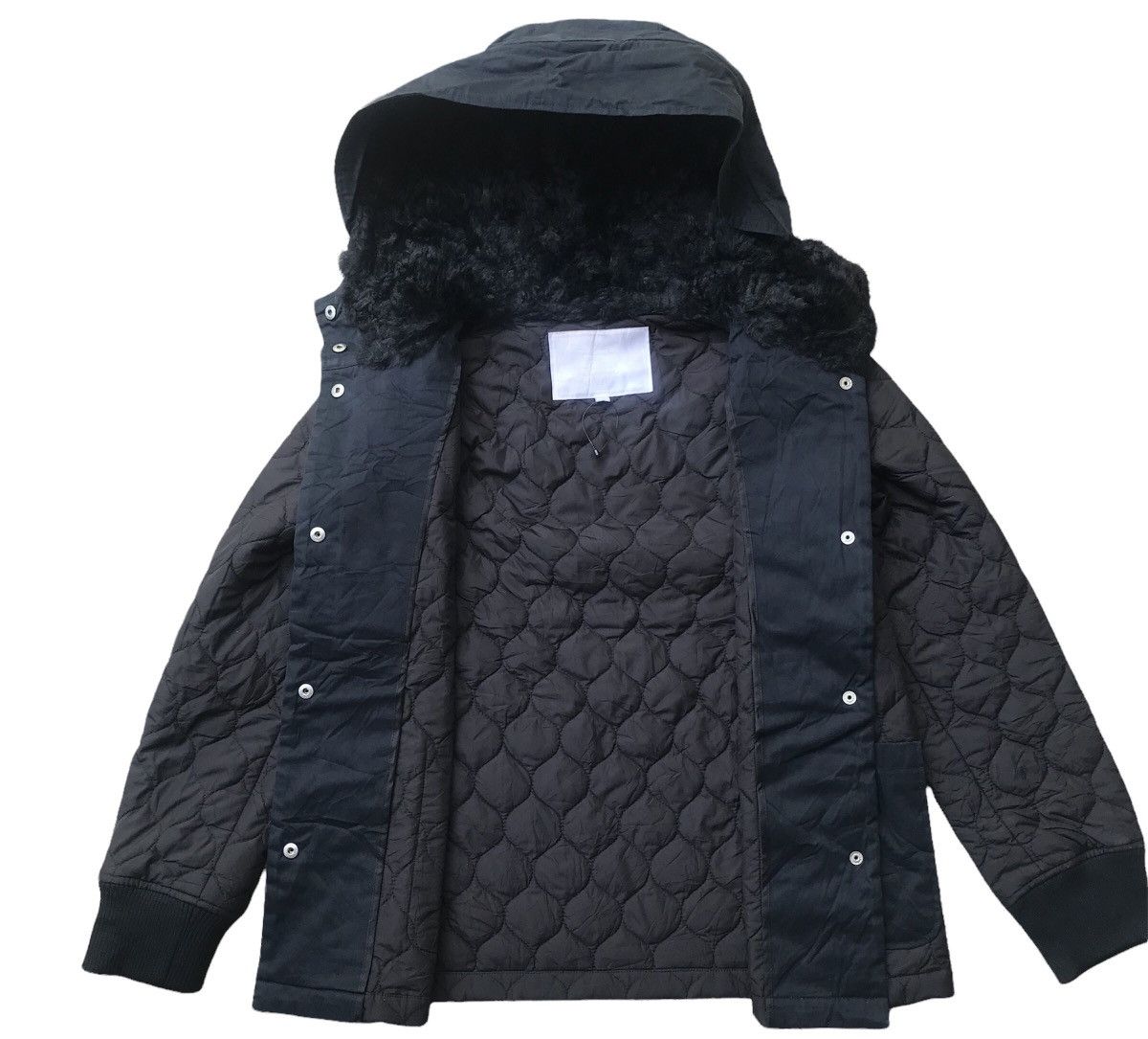 Japanese Brand × Vintage Vintage Kaon Hybrid Quilted Fur Hooded Jacket Size US S / EU 44-46 / 1 - 5 Thumbnail