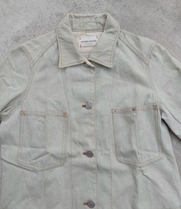 Issey Miyake × Tsumori Chisato Vintage 90’s Issey Miyake Denim 4 Pocket Chore Jacket Size US M / EU 48-50 / 2 - 3 Thumbnail