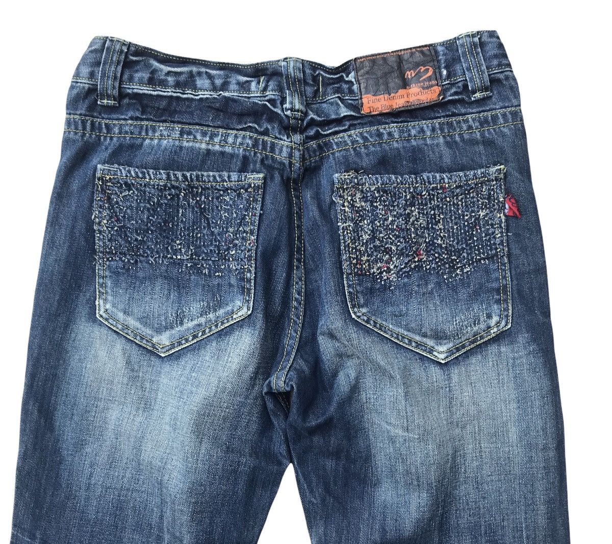 If Six Was Nine Vintage Fine Denim Mending Distressed Denim Flare Jeans Size US 32 / EU 48 - 5 Thumbnail