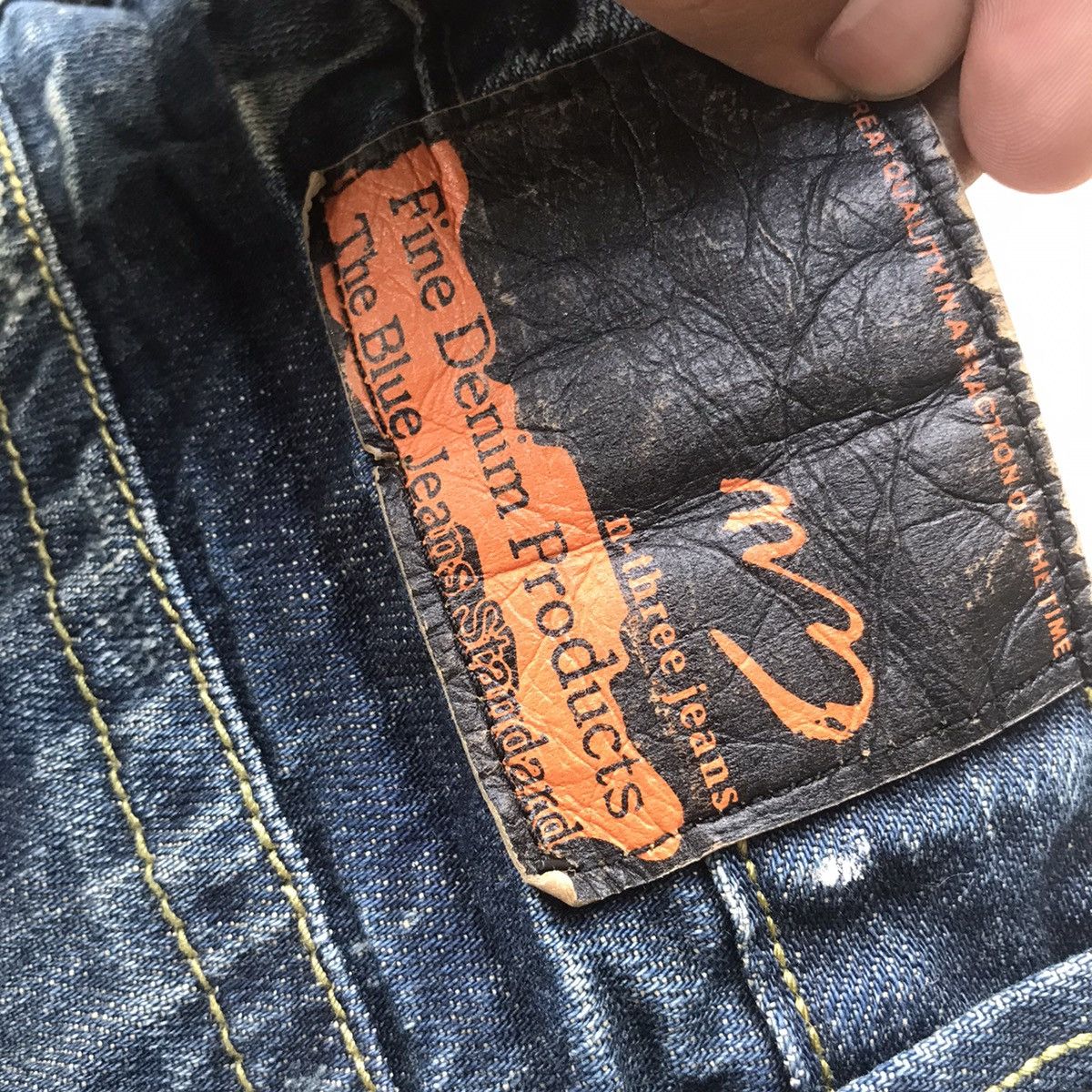 If Six Was Nine Vintage Fine Denim Mending Distressed Denim Flare Jeans Size US 32 / EU 48 - 7 Thumbnail