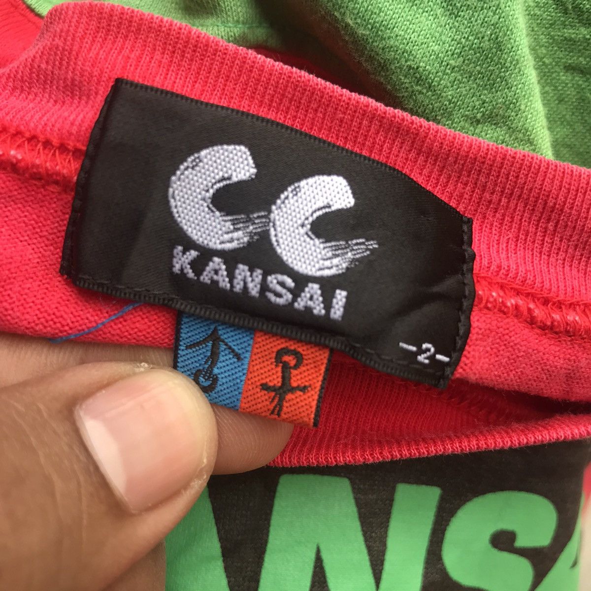 Kansai Yamamoto Vintage CC Kansai By Kansai Yamamoto Big Logo Shirt Size US M / EU 48-50 / 2 - 7 Thumbnail