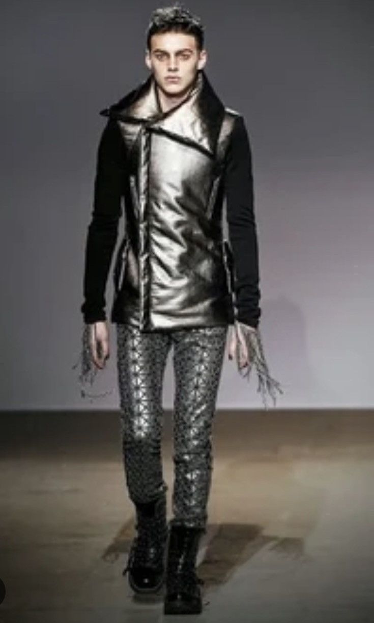 image of Gareth Pugh Aw2009 Leather Bondage Jacket in Black, Men's (Size Medium)