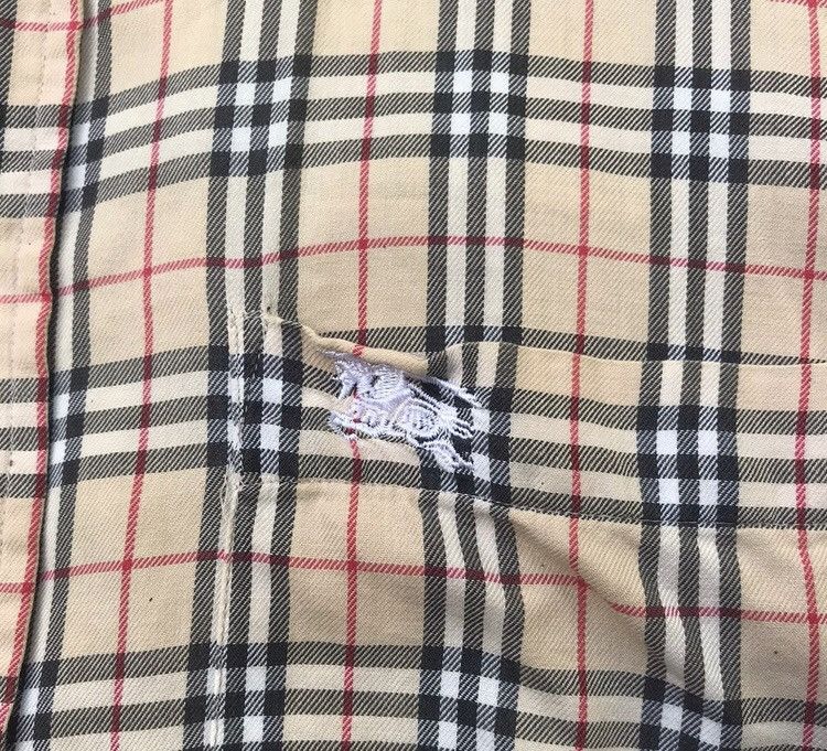 Burberry Vintage Burberry’s Nova Checked Splash Paints Shirt Size US L / EU 52-54 / 3 - 6 Thumbnail