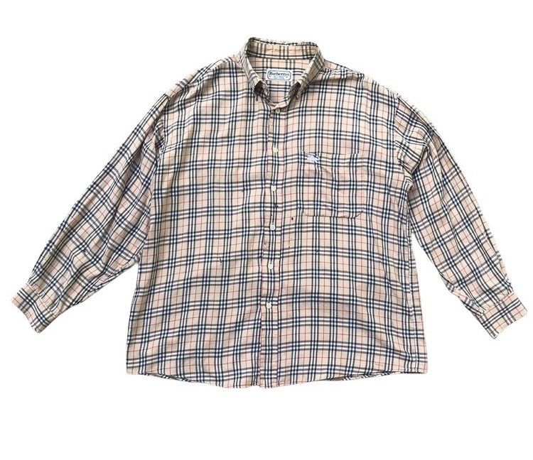 Burberry Vintage Burberry’s Nova Checked Splash Paints Shirt Size US L / EU 52-54 / 3 - 1 Thumbnail