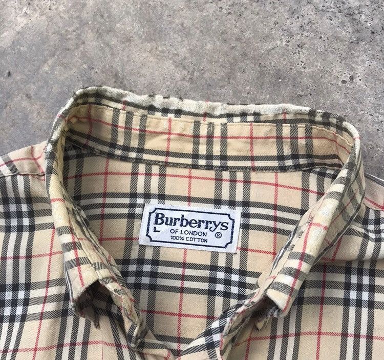 Burberry Vintage Burberry’s Nova Checked Splash Paints Shirt Size US L / EU 52-54 / 3 - 7 Thumbnail