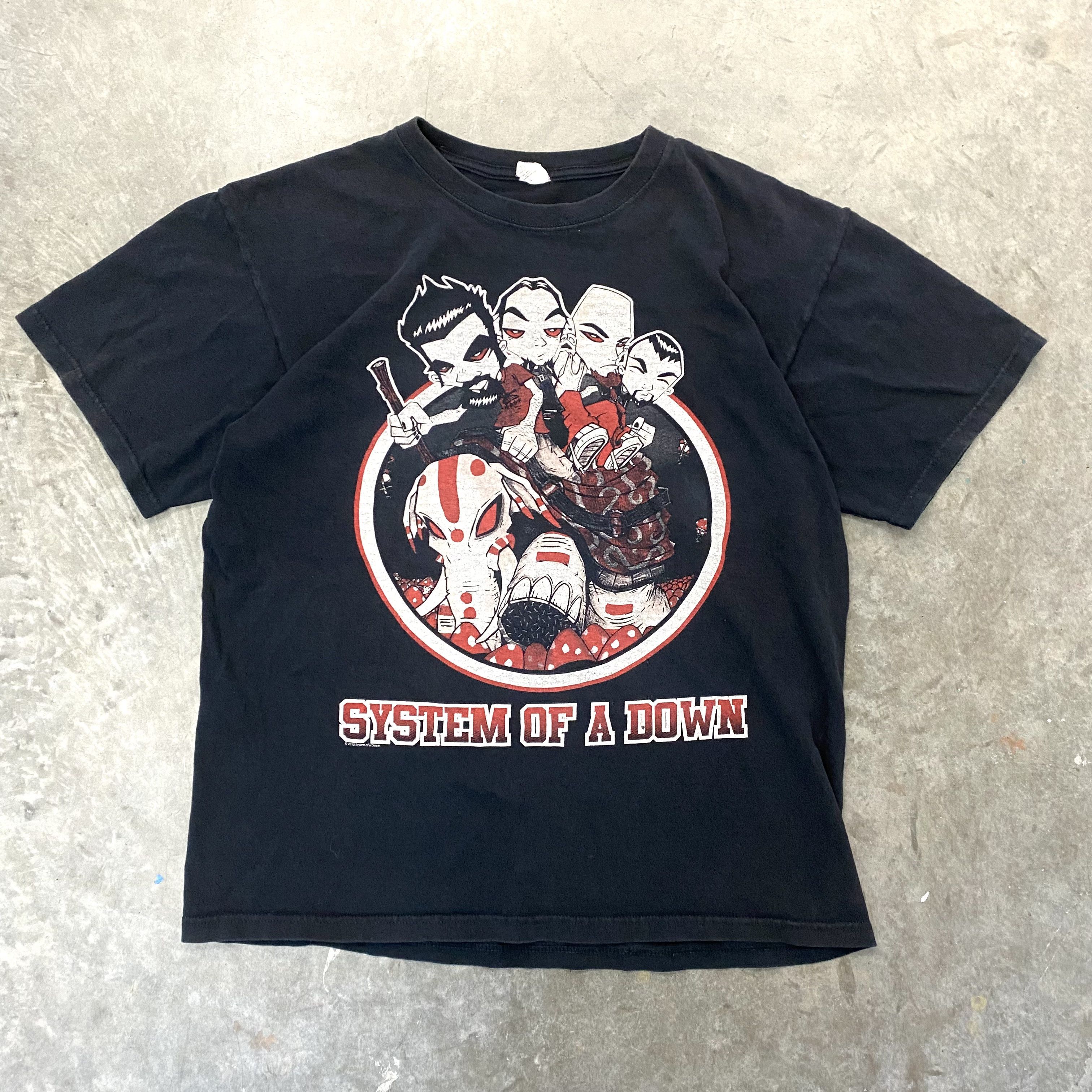 Band Tees × Vintage VTG 2013 00s System Of A Down Caricature T Shirt Size US L / EU 52-54 / 3 - 1 Thumbnail