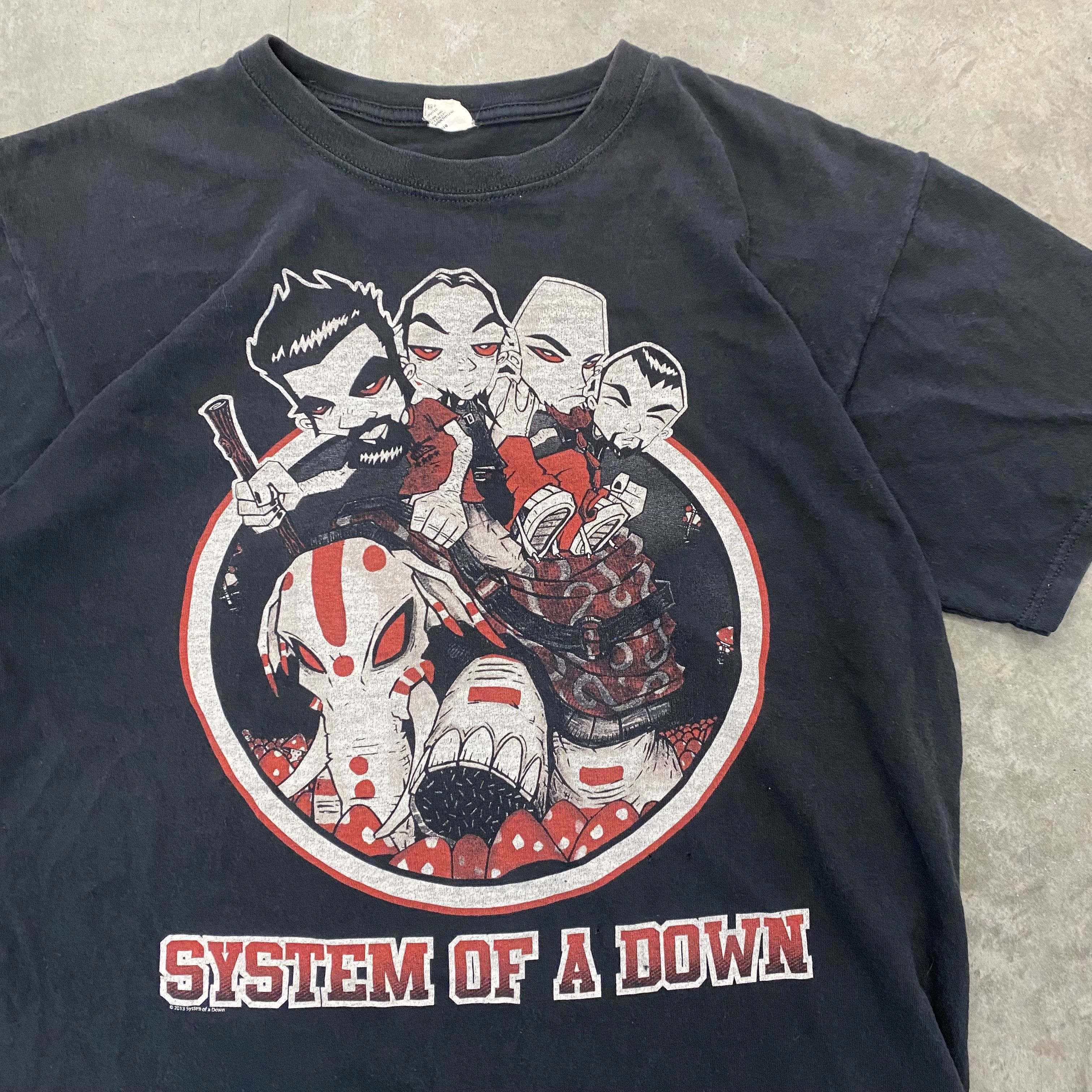 Band Tees × Vintage VTG 2013 00s System Of A Down Caricature T Shirt Size US L / EU 52-54 / 3 - 2 Thumbnail