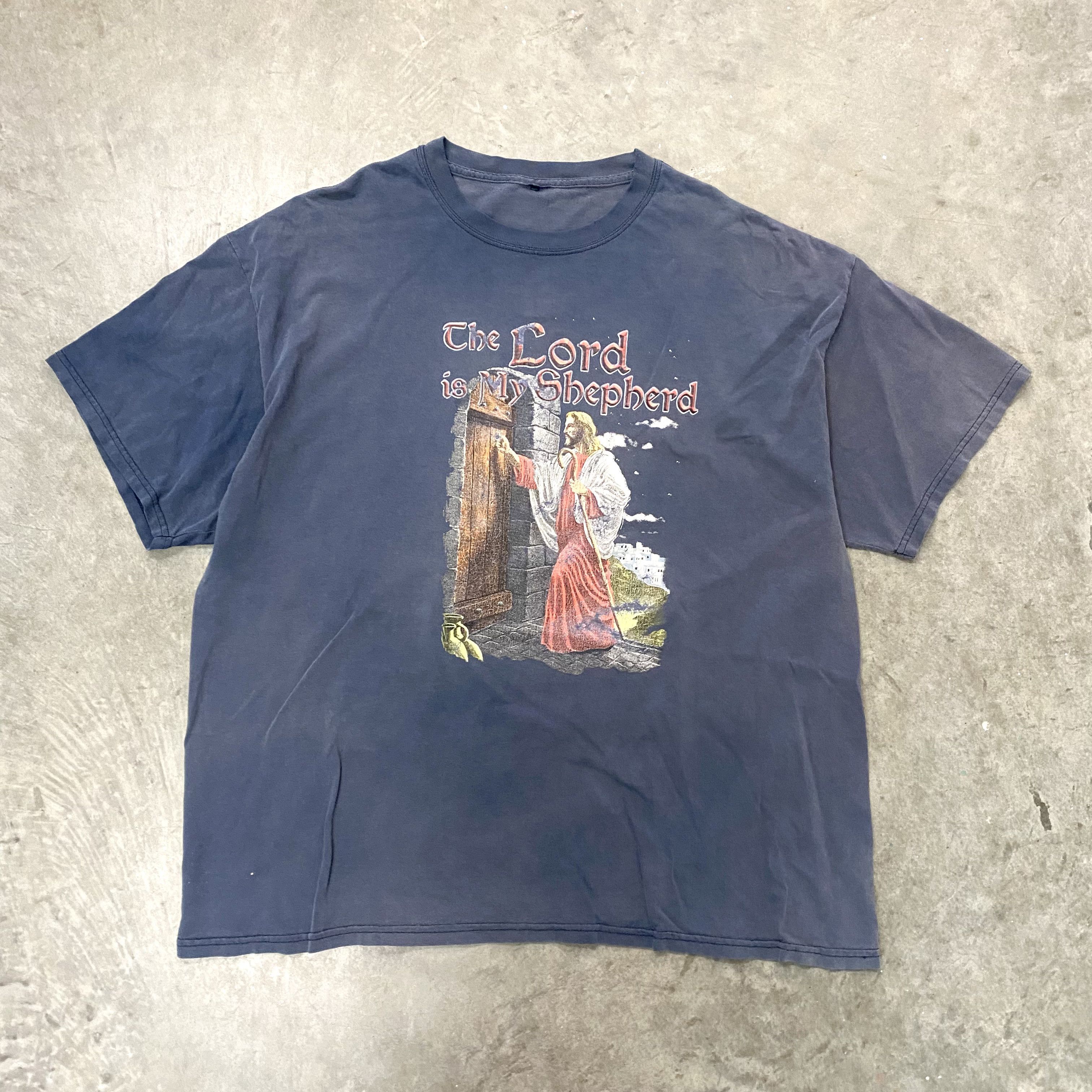 Vintage VTG The Lord Is My Shepherd Jesus T Shirt Faded 90s 00s Size US XXL / EU 58 / 5 - 1 Thumbnail