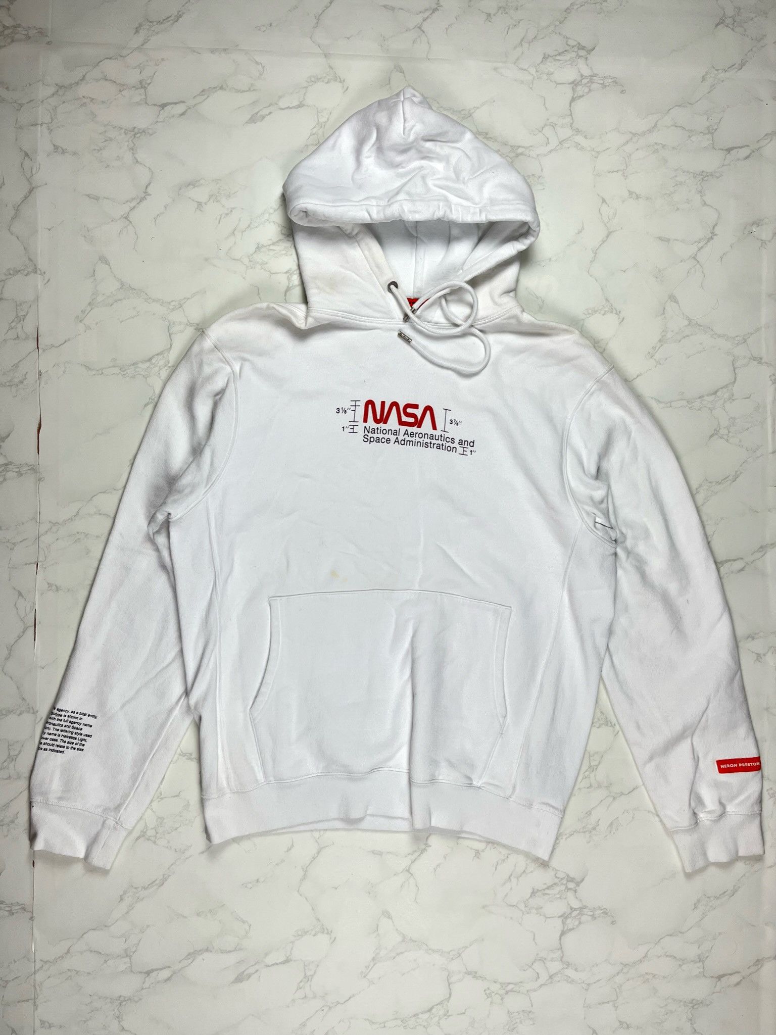 Heron preston nasa hoodie hot sale grailed