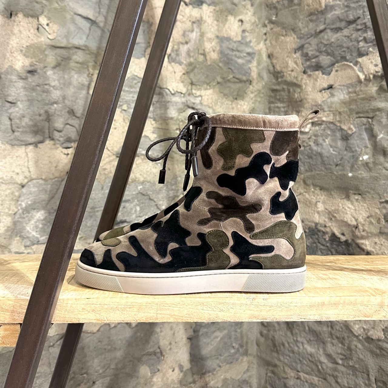 Christian Louboutin Christian Louboutin Halluolapon Camo Suede Shearling Boots Size US 8 / EU 41 - 6 Thumbnail