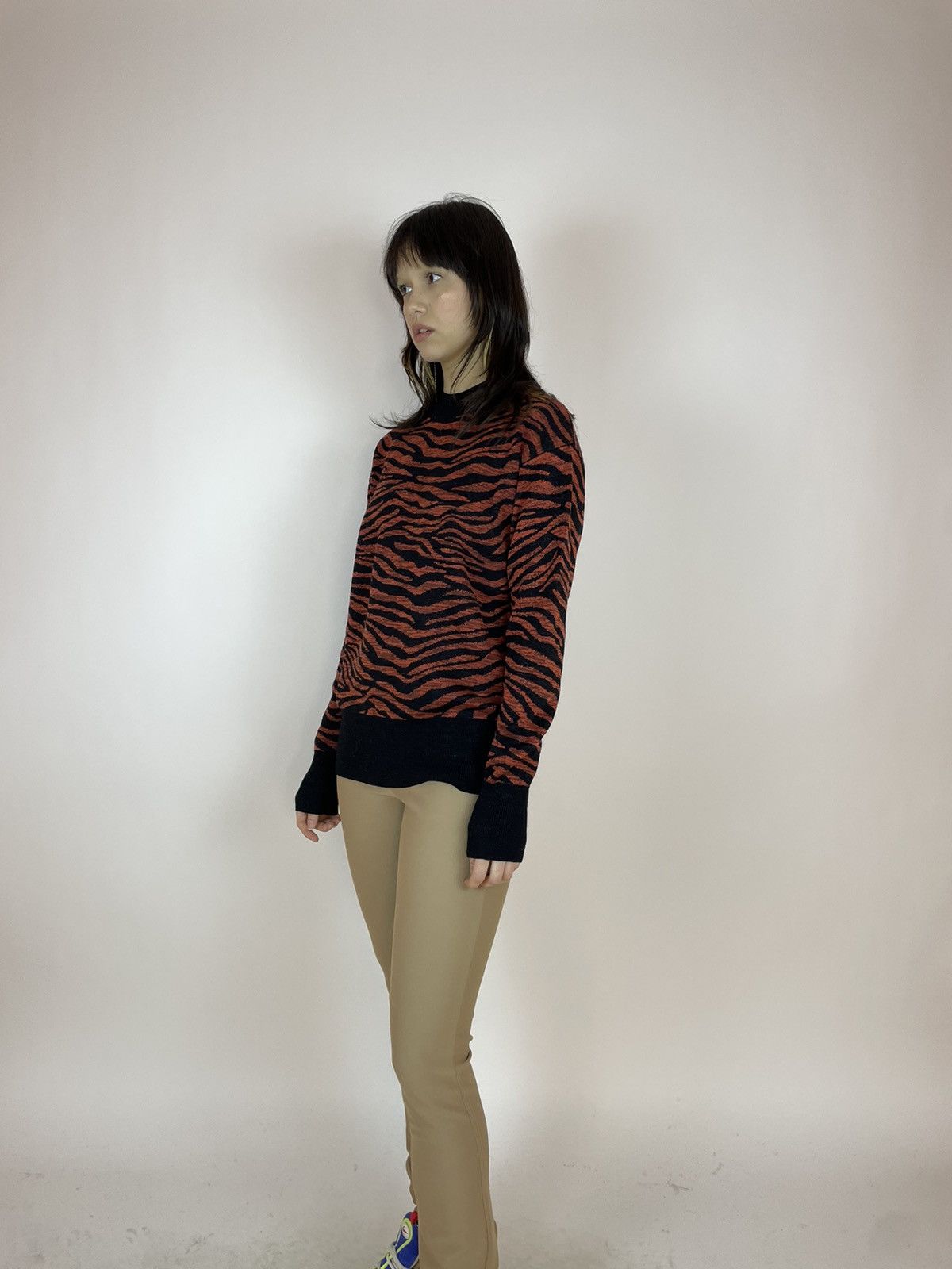 Other KAFFE Tiger pattern Womens sweater Mock Neck size M Size M / US 6-8 / IT 42-44 - 3 Thumbnail