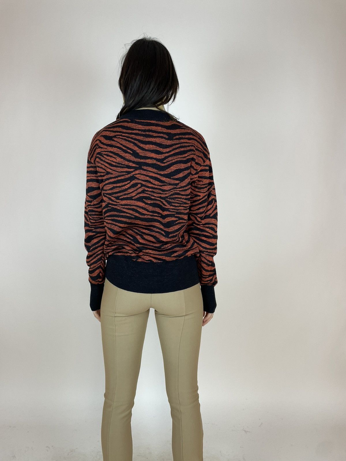 Other KAFFE Tiger pattern Womens sweater Mock Neck size M Size M / US 6-8 / IT 42-44 - 6 Thumbnail