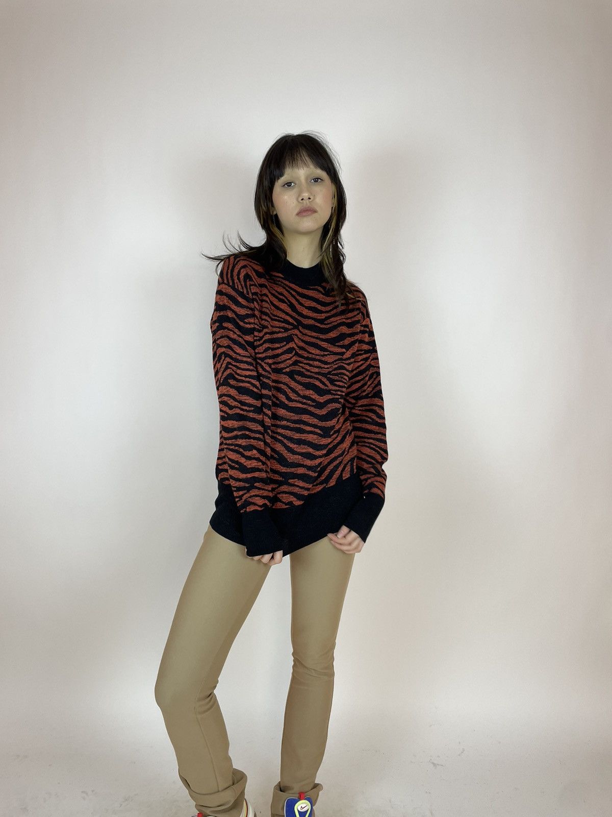 Other KAFFE Tiger pattern Womens sweater Mock Neck size M Size M / US 6-8 / IT 42-44 - 1 Thumbnail