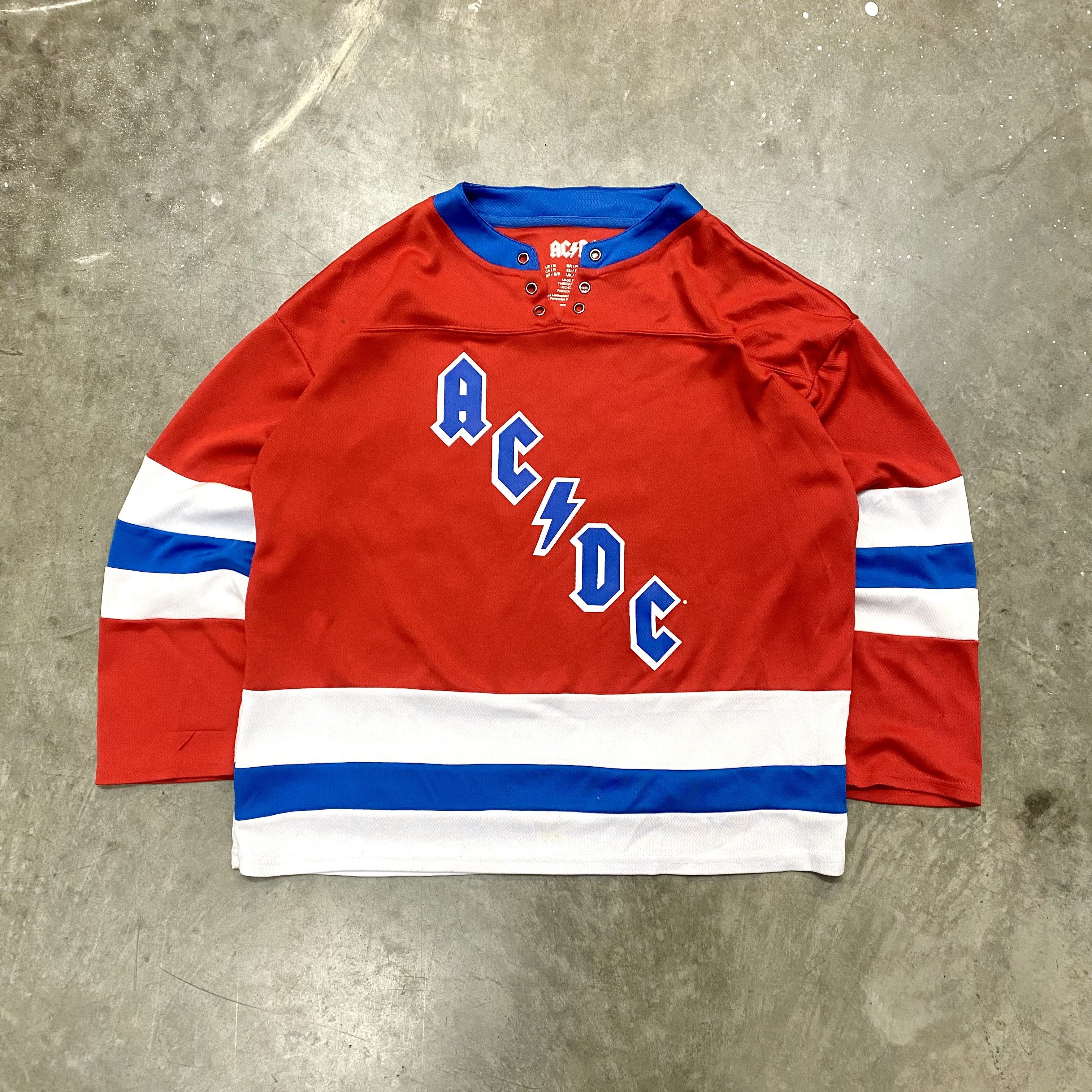 AC/DC AC/DC Malcolm Young Hokcey Jersey Red Spellout Concert Size US S / EU 44-46 / 1 - 1 Thumbnail