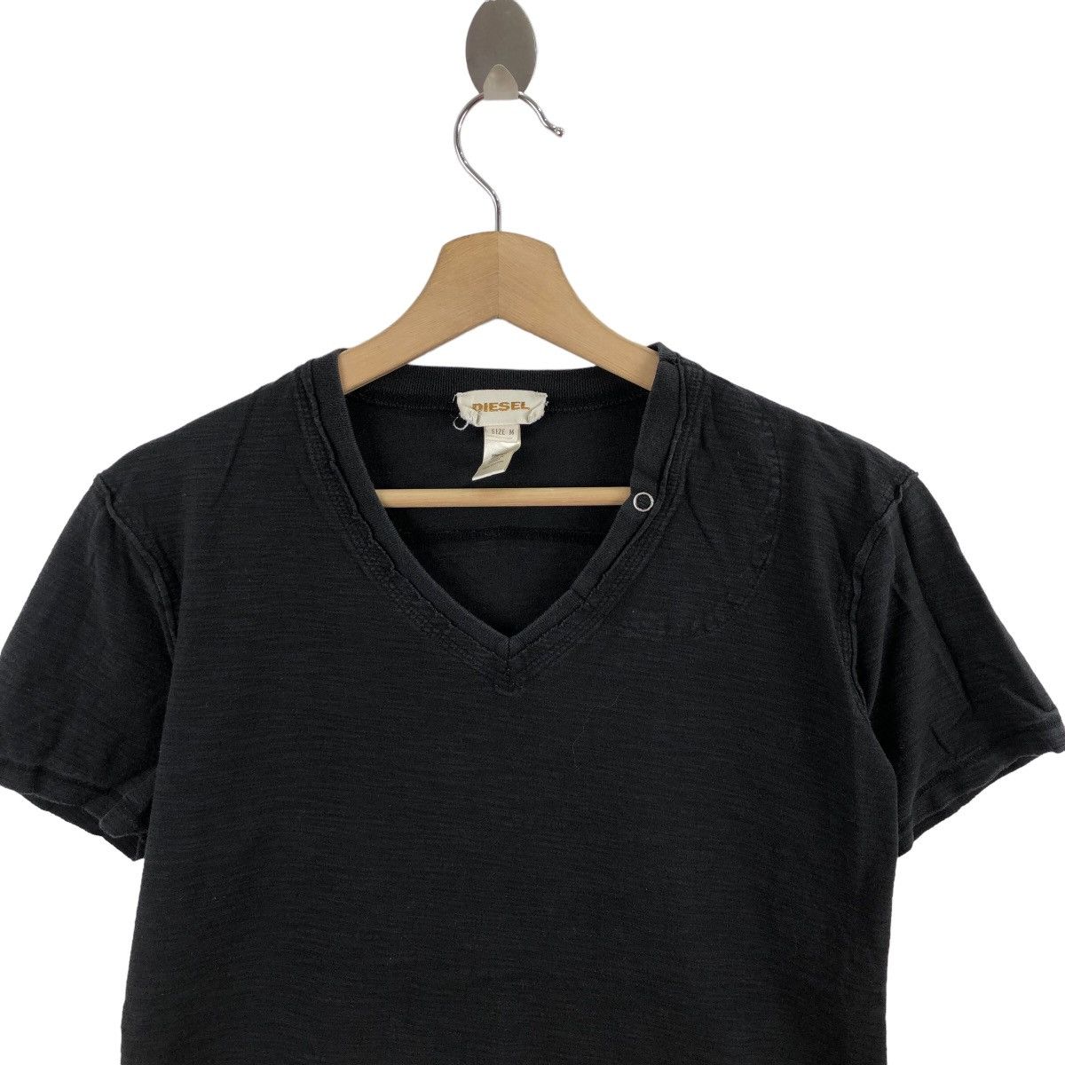 Diesel DIESEL T-Shirt V Neck Plain Size US M / EU 48-50 / 2 - 2 Thumbnail