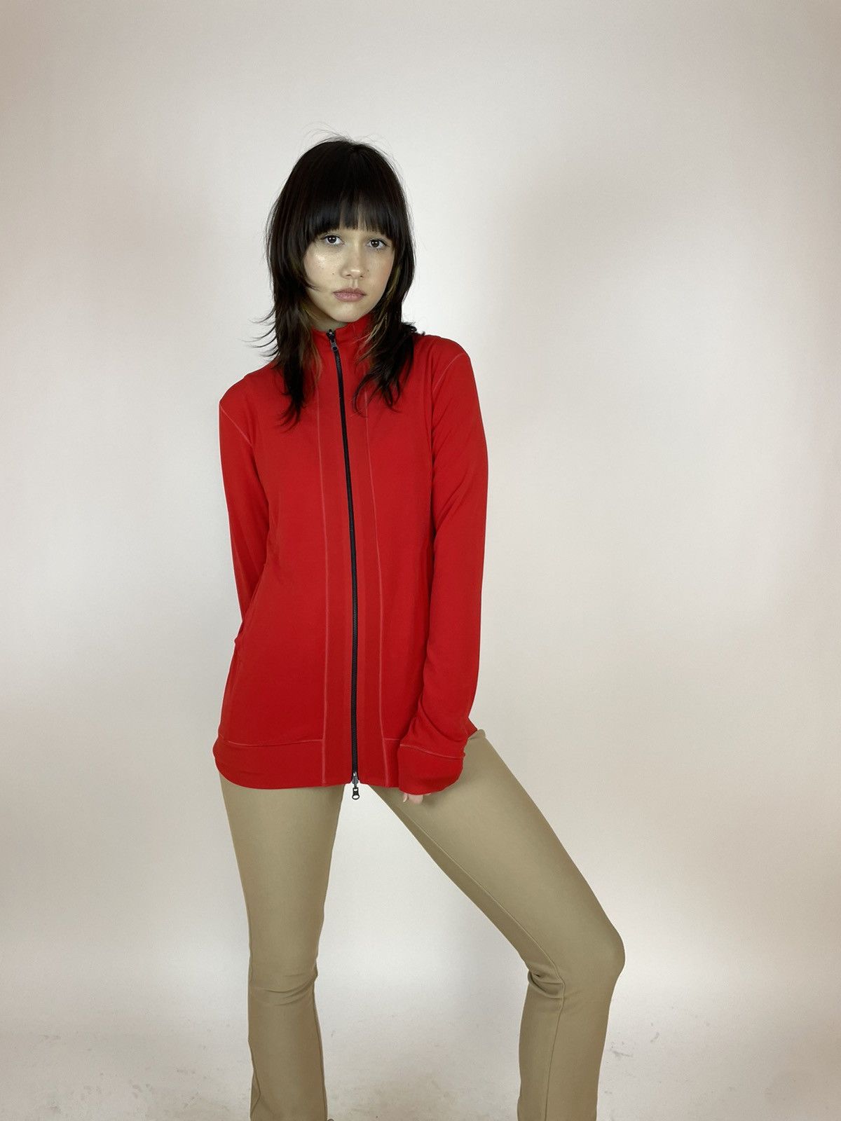 Other EVA VARRO Sport track elastic red jacket made in USA size S Size S / US 4 / IT 40 - 1 Thumbnail