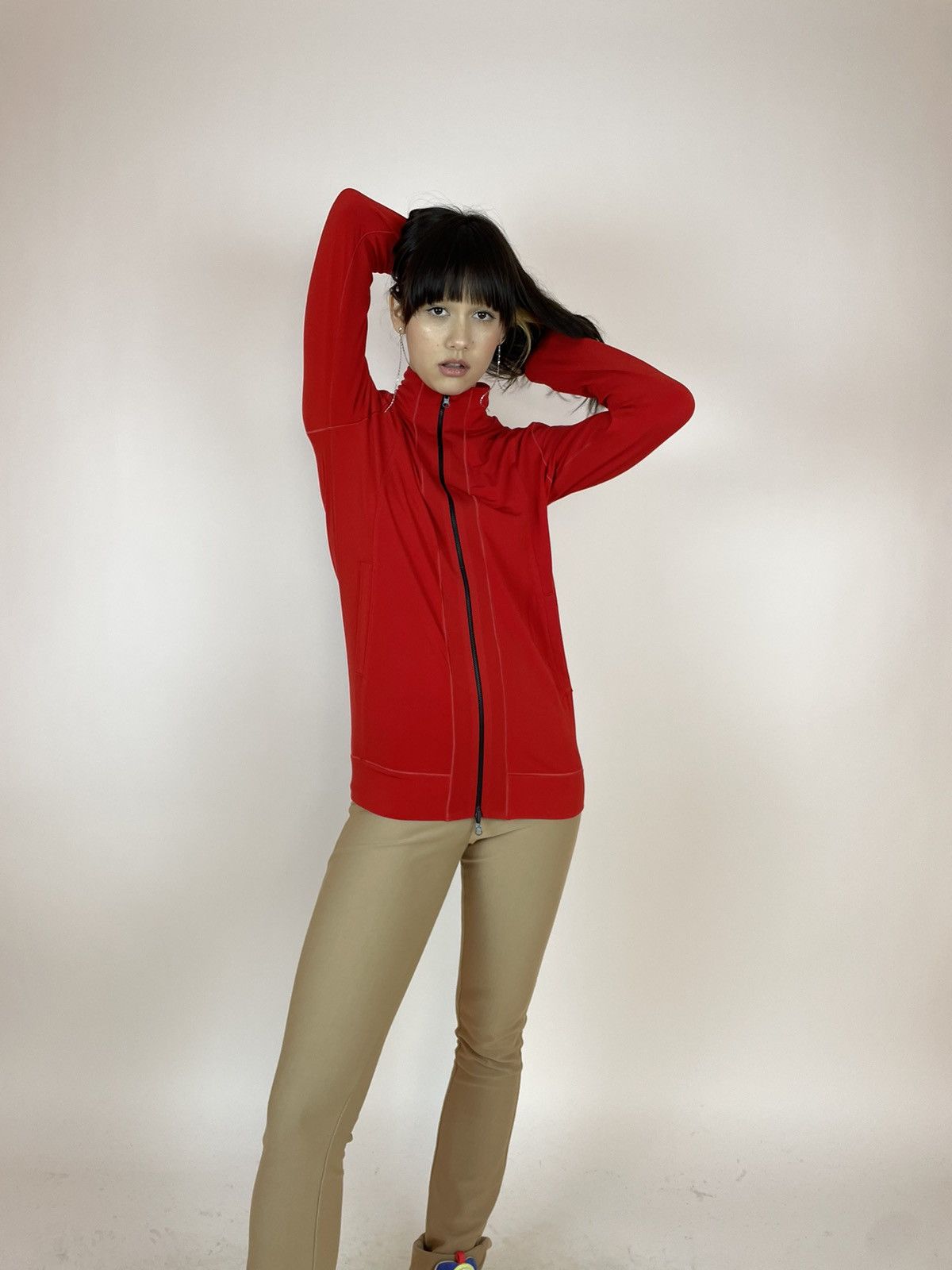 Other EVA VARRO Sport track elastic red jacket made in USA size S Size S / US 4 / IT 40 - 2 Thumbnail