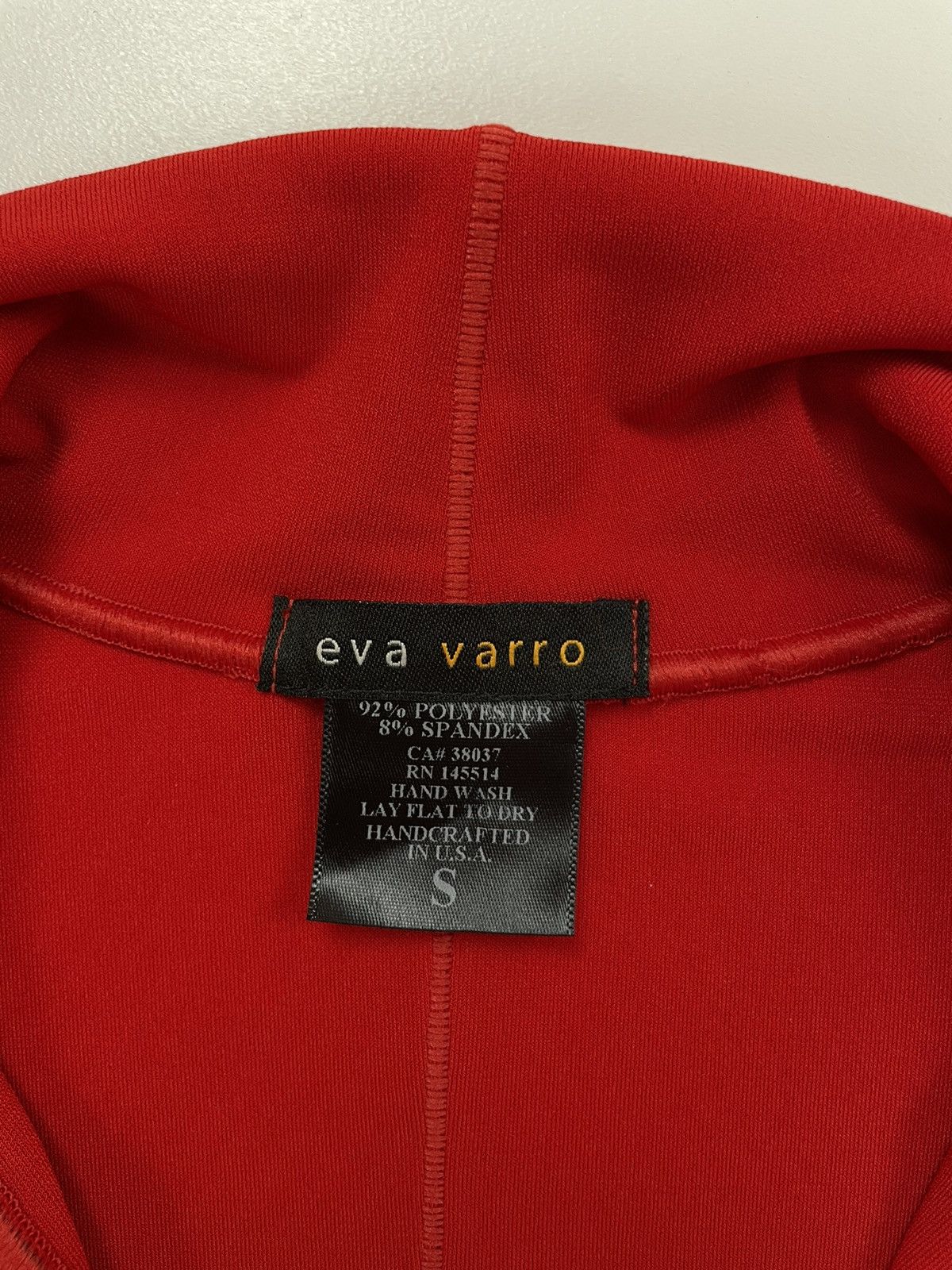 Other EVA VARRO Sport track elastic red jacket made in USA size S Size S / US 4 / IT 40 - 9 Thumbnail