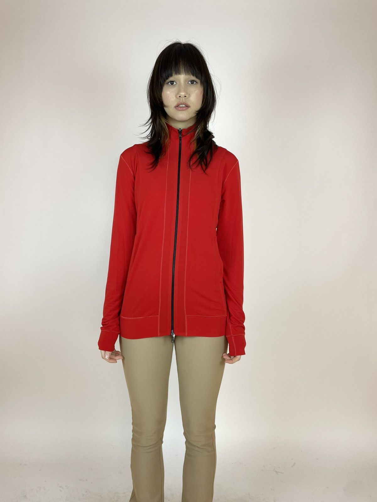 Other EVA VARRO Sport track elastic red jacket made in USA size S Size S / US 4 / IT 40 - 6 Thumbnail