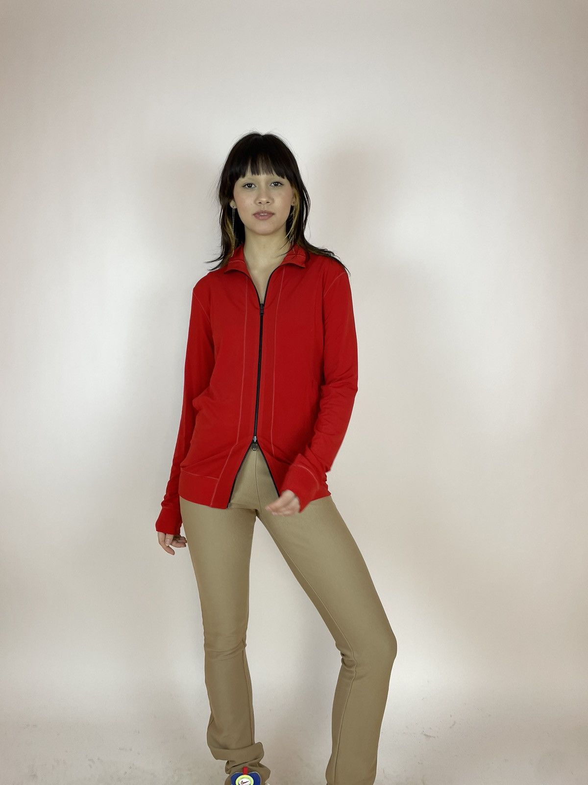 Other EVA VARRO Sport track elastic red jacket made in USA size S Size S / US 4 / IT 40 - 3 Thumbnail