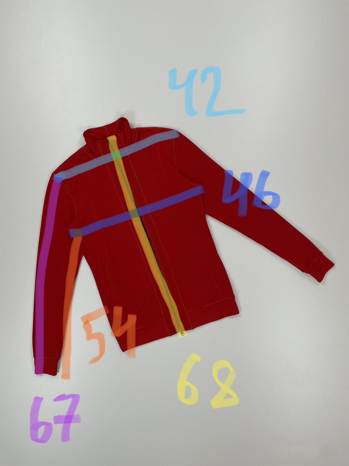 Other EVA VARRO Sport track elastic red jacket made in USA size S Size S / US 4 / IT 40 - 11 Thumbnail