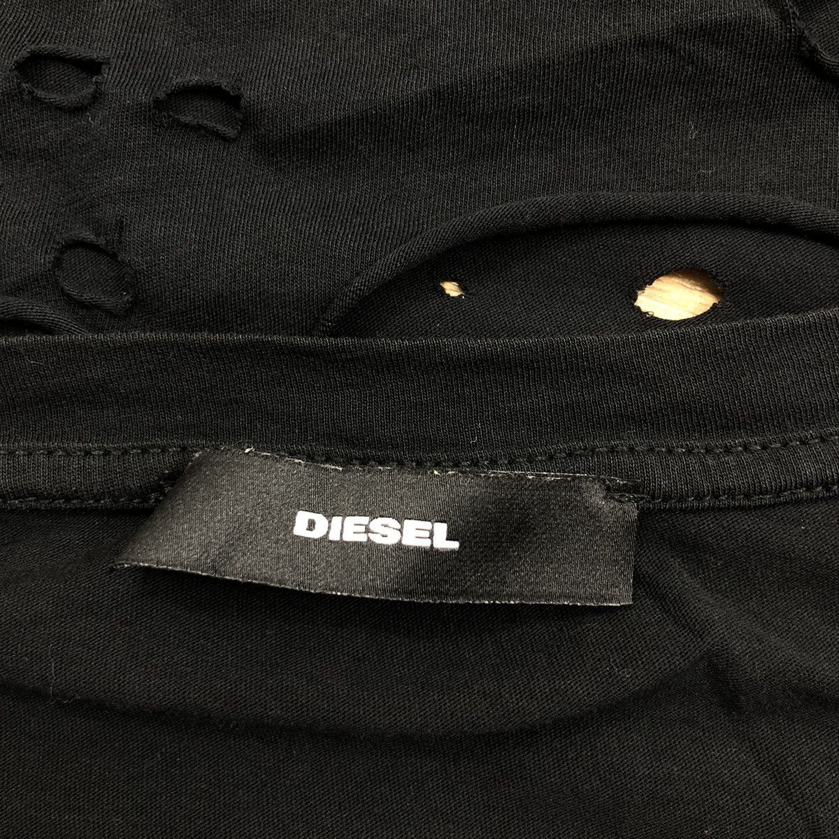 Diesel DIESEL Long Sleeve T-Shirt Distresses Design Seditionaries Size US M / EU 48-50 / 2 - 5 Thumbnail