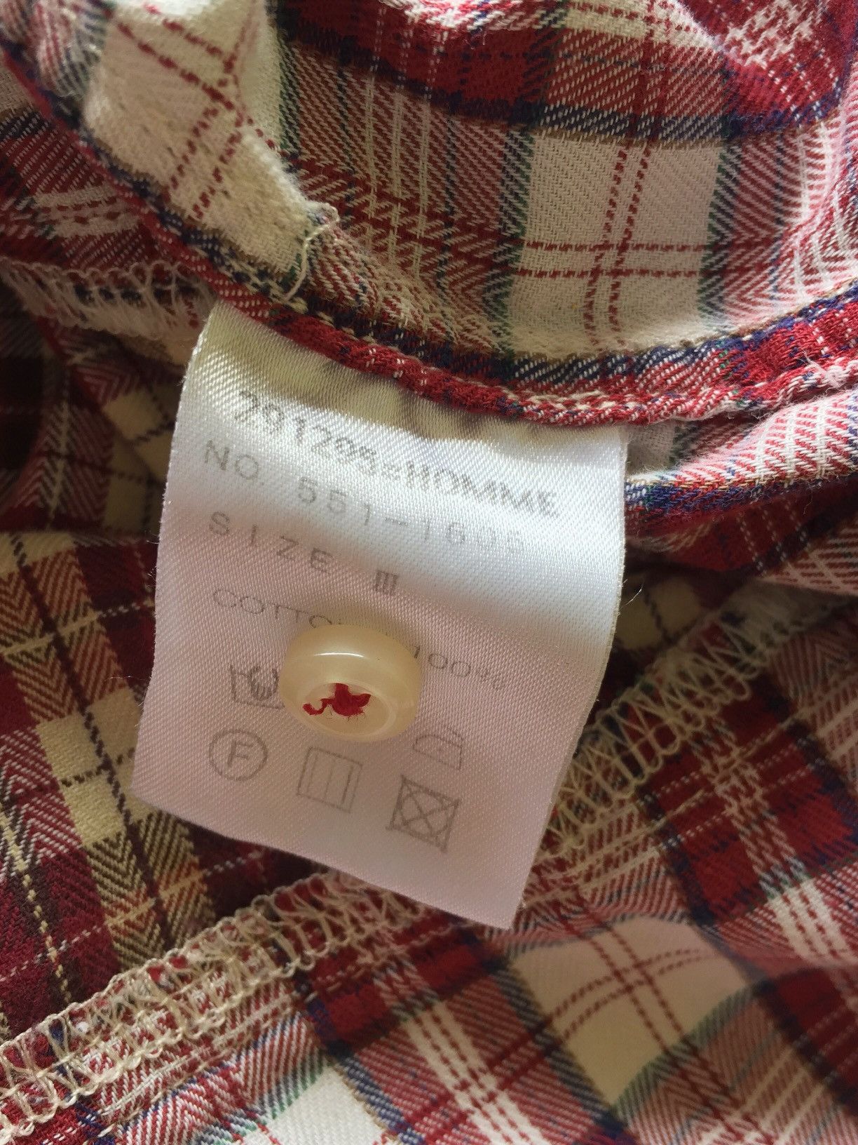 291295=Homme 291295=Homme Remake Checkered Flannel Shirt Size US M / EU 48-50 / 2 - 4 Thumbnail