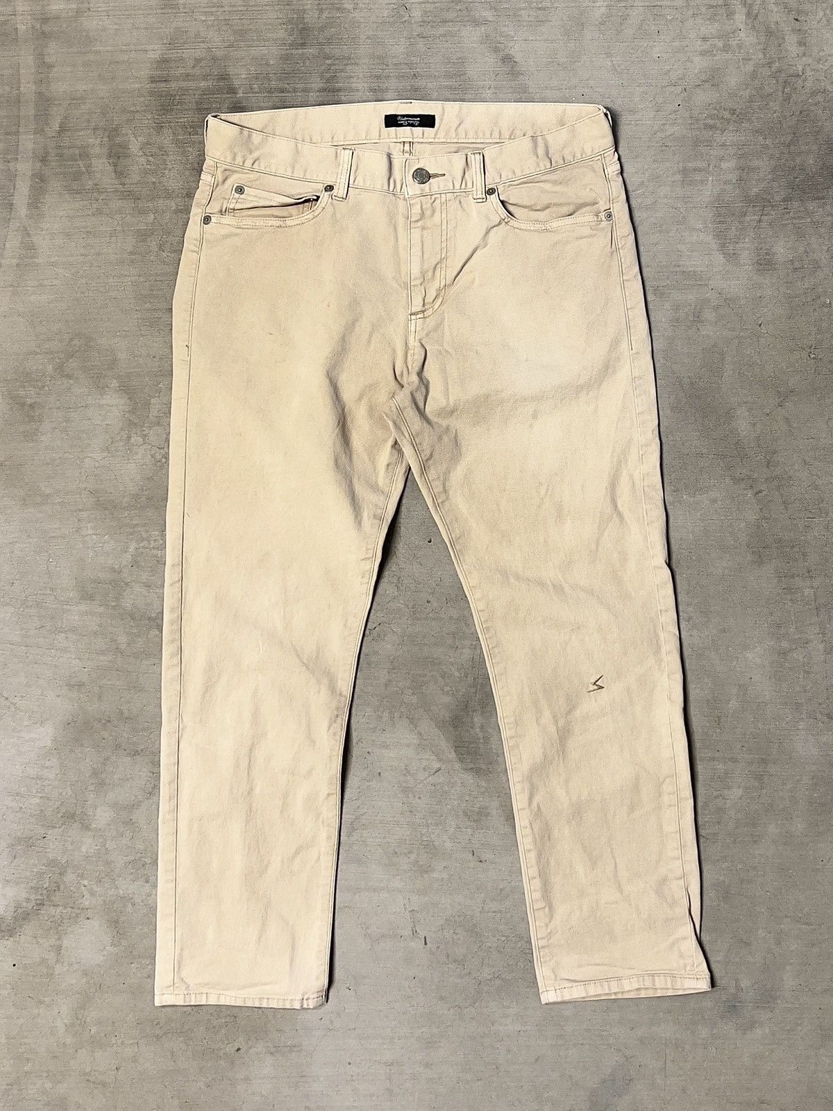 image of Undercover Slim Chinos in Khaki, Men's (Size 33)