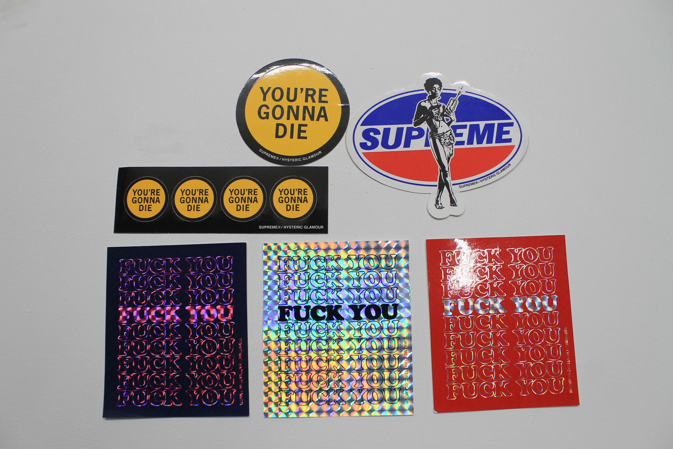 Supreme Hysteric Glamour Sticker | Grailed