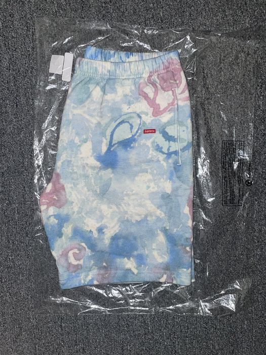 Supreme Small Box Sweatshort Watercolor Floral