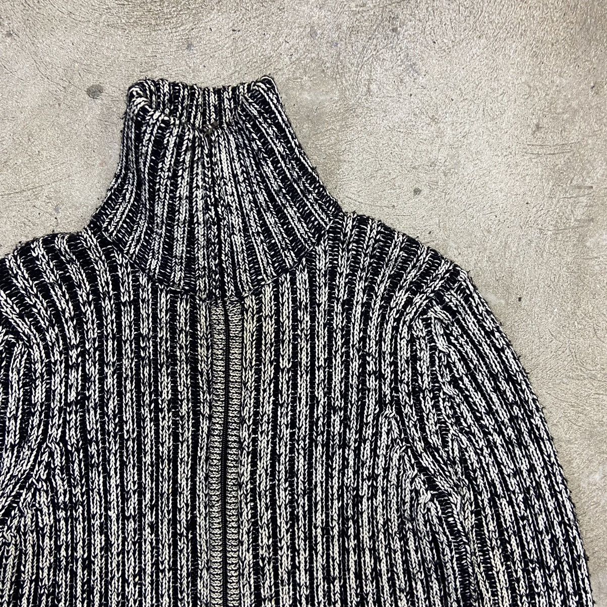 Vintage Y2K BOXY FIT VINTAGE RARE ZIP KNITTED SWEATER - LOT № 1061 Size US M / EU 48-50 / 2 - 2 Thumbnail