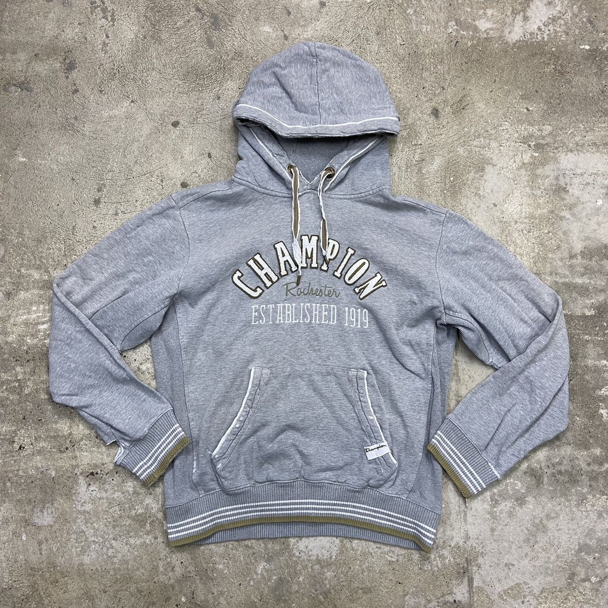Champion 1990s CHAMPION DISTRESSED & FADED VINTAGE HOODIE - № 1059 Size US L / EU 52-54 / 3 - 1 Thumbnail