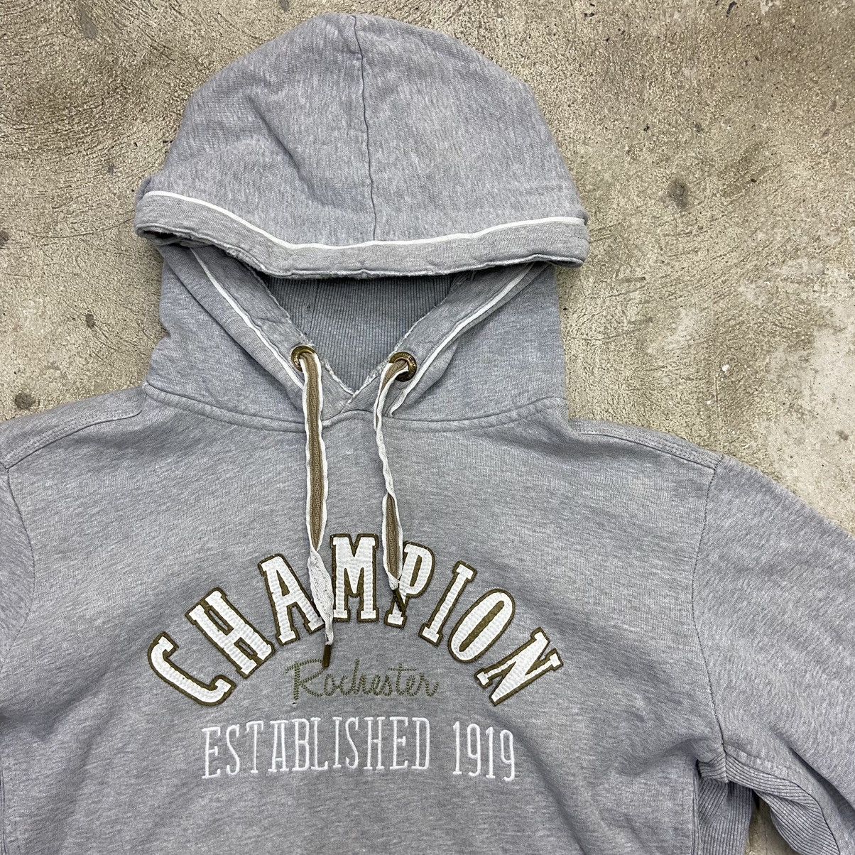 Champion 1990s CHAMPION DISTRESSED & FADED VINTAGE HOODIE - № 1059 Size US L / EU 52-54 / 3 - 2 Thumbnail